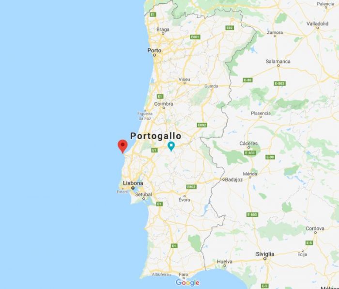 Mappa della Posizione Geografica di Peniche